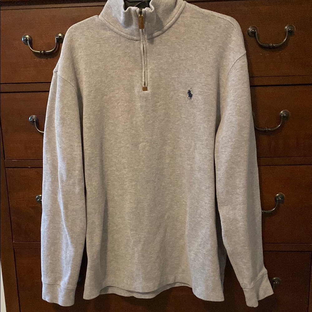 Polo by Ralph Lauren Gray Zip Up Sweater